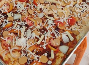 Foto resep Pizza 1 Meter Aneka Rasa