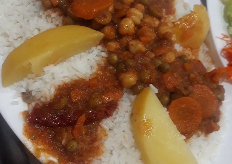 ارز بلحم مفور بصوص بنين