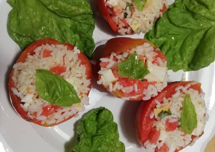 Pomodori freschi ripieni di riso😊