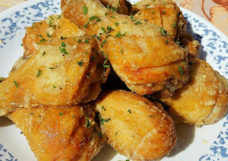 Steps to Make Quick Garlic Parmesan Chicken Drumsticks