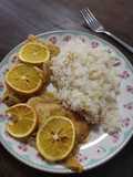 Filete de salmón a la naranja