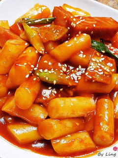 簡易韓式辣炒年糕 的食譜成品照片