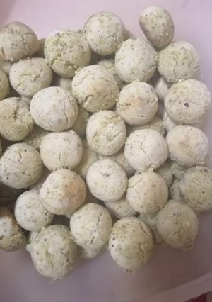صورة لوصفة غريبه بالفستق الحلبي رهيبه 😋