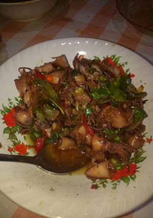 Foto resep Tumis cumi asin
