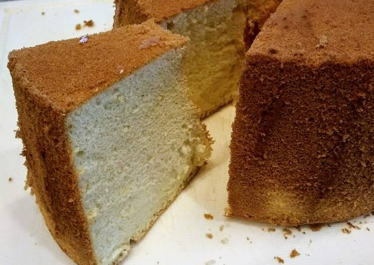 Soft and Moist Milk Chiffon Cake no bp, bs, cott