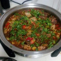 A picture of Chicken coconut sauce.