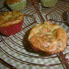 A picture of Courgette and Feta filling Muffins.