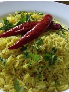 صورة لوصفة أرز بالزعفران