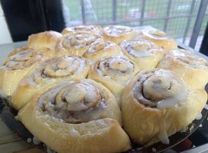 Una foto de Cinnamoroll o roll de canela ✨