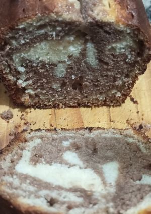 Una foto de Budín marmolado