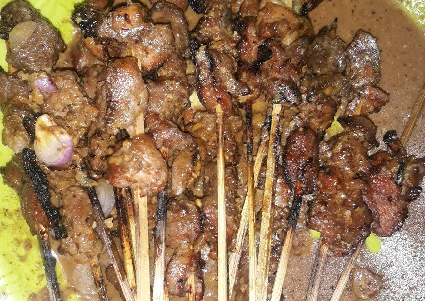 Sate Kambing kecap bumbu kacang