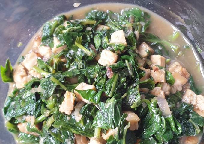 Cara Gampang Membuat Cah Kangkung Tempe MPASI / Baby Menu Anti Gagal