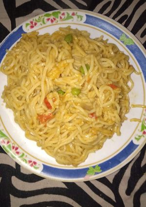 A picture of Masala maggi.