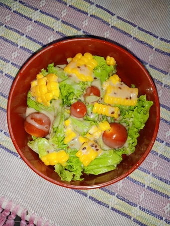 Cara Simple Menyiapkan Resep  Salad sayur simple yang Bikin Ngiler, Menggugah Selera