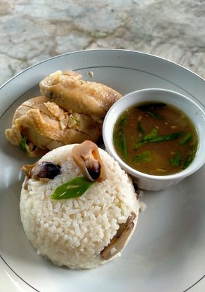 Foto resep Ayam Rebus dan Nasi Hainan