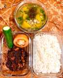 Cơm ngon nhà Huý 🏡: Mắm ruốc xào thịt sả ớt - Canh bí đỏ