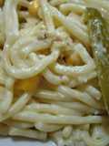 Spaghetti Blanco con Rajas