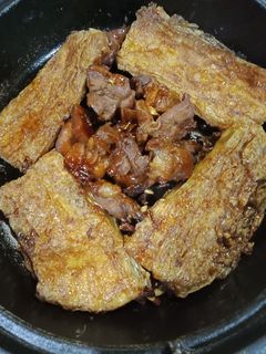 醬燒雞丁豆包 的食譜成品照片