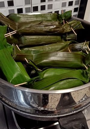 Foto resep Lontong isi oncom