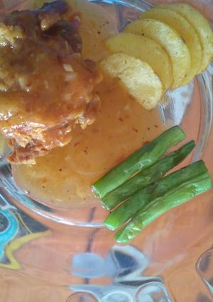 Foto resep Ayam Krispi Saus Steak