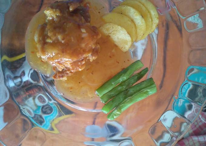 Ayam Krispi Saus Steak