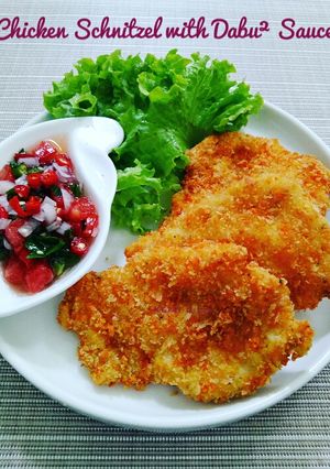 Foto resep Chicken Schnitzel dg Sambal Dabu²