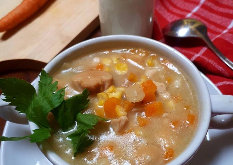 How to Make Yummy Soup Ayam creamy