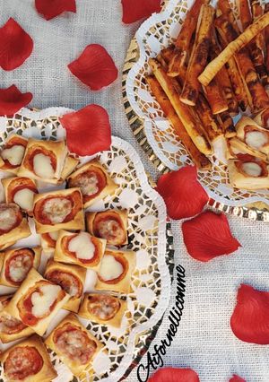A picture of Puff Pastry Mini Pizzas.