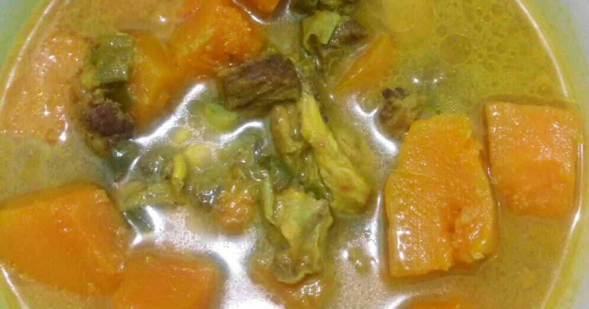 Resep Gulai Labu Kuning Ayam Daging Sapi Oleh Alem Wandira Sembiring Cookpad