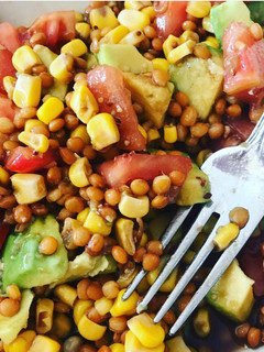Una foto de Ensalada de lentejas