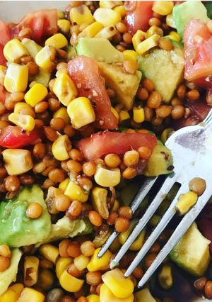 Una foto de Ensalada de lentejas