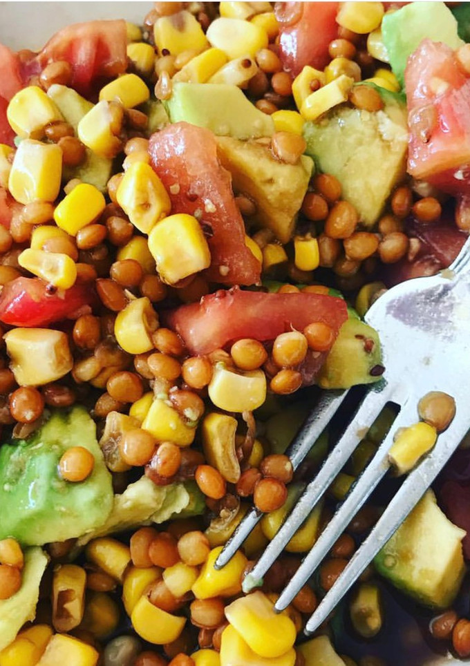 Una foto de Ensalada de lentejas