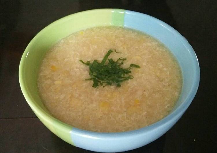Recipe: Tasty Sup Telur Jagung Ayam