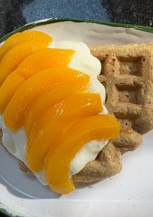 Una foto de Waffles integrales🧇🫖