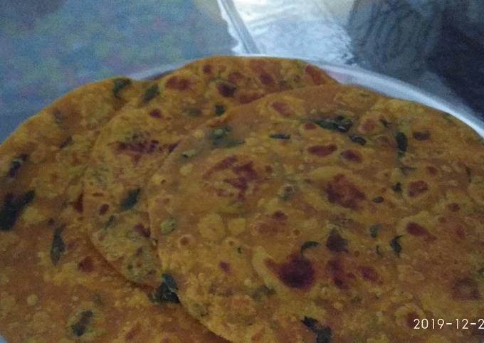 Mix bhaji thepla Recipe by Ushma Malkan - Cookpad