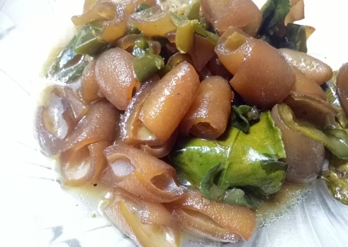Kikil tumis pedas enak
