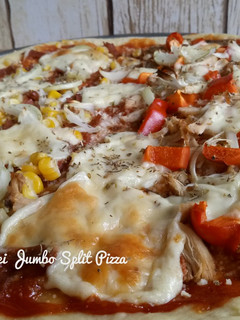 Foto resep Jumbo Split Pizza (Soft Dough)