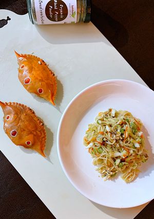 Hình của món Mỳ xào ghẹ.