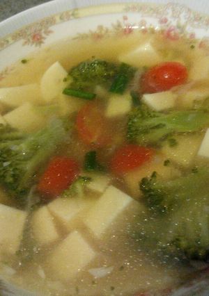 Foto resep Soup tofu Simple