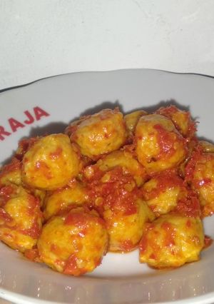 Foto resep Bakso Ayam Pedas
