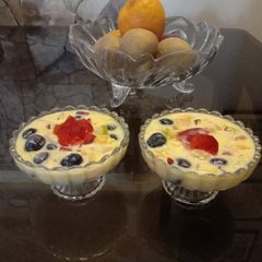 A picture of Fruit custard.