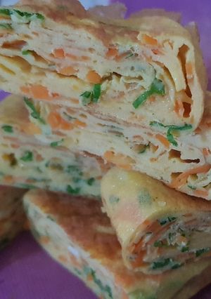 Foto resep Tamagoyaki telur dadar jepang ala upie