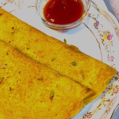 A picture of Eggless omelette.