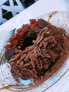 صورة لوصفة كيكة الشوكولاتة 🍫