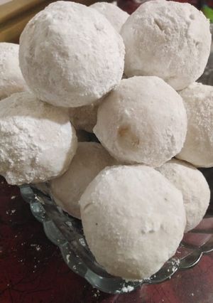 صورة لوصفة حلوى القطب بالجوز
