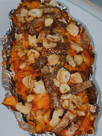 Cara Buat Spicy samyang salmon mentai rice Menu Enak