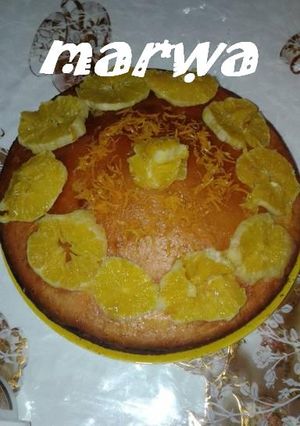 صورة لوصفة كيكة بالبرتقال