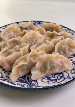 A picture of Fennel Pork Dumplings (茴香猪肉水饺).