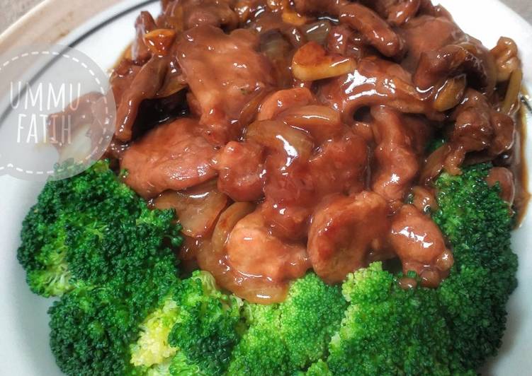 Cara mengolah Brokoli Ca Daging Lezat