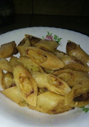 Foto resep Kulit lumpia isi pisang